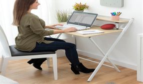 Folding Desk with Shelf Tablezy InnovaGoods