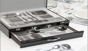 Stainless Steel Cutlery Set Cook D`Lux InnovaGoods 72 Pieces