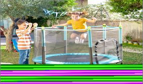 Kids Trampoline with Safety Enclosure Kidine InnovaGoods